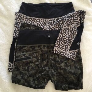 lululemon bundle leggings camouflage & doe spots